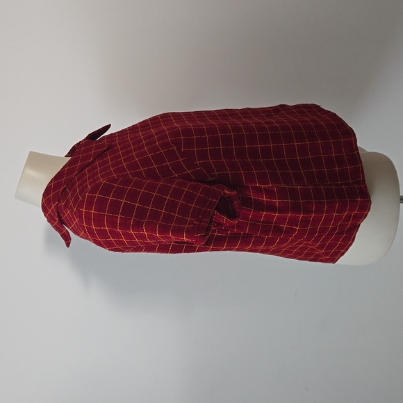 Refashioned Vintage Checker Shirt (S/M) ♻️🧵 - Picture 4 of 7